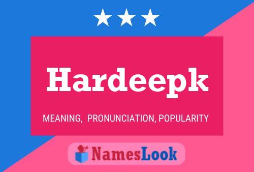 Hardeepk 名字海报