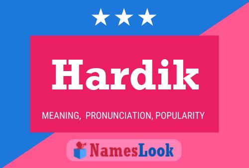 Hardik 名字海报