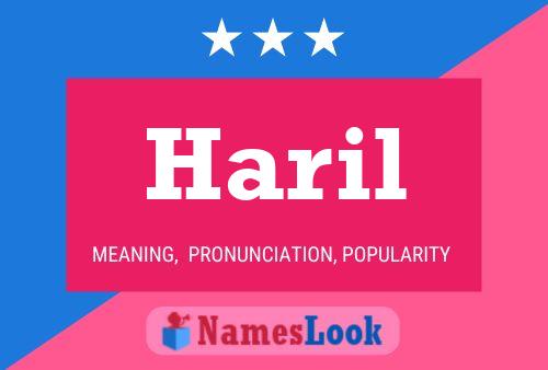 Haril 名字海报