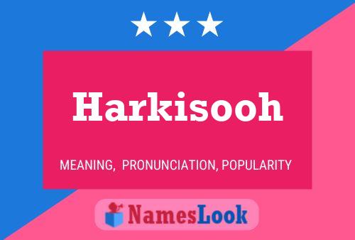 Harkisooh 名字海报