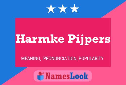 Harmke Pijpers 名字海报