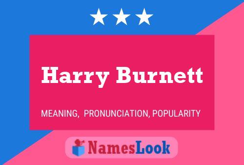 Harry Burnett 名字海报