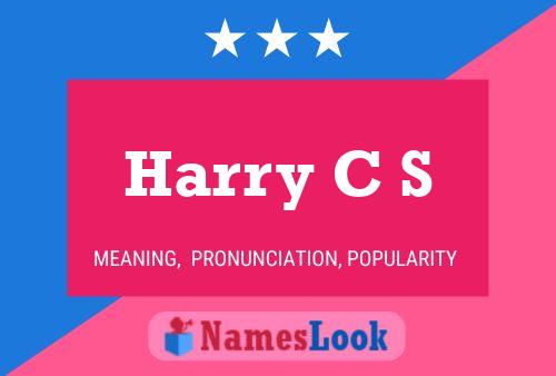 Harry C S 名字海报