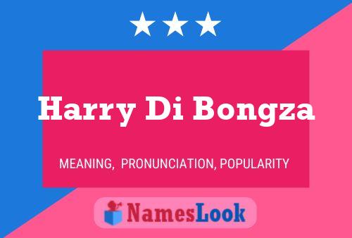 Harry Di Bongza 名字海报