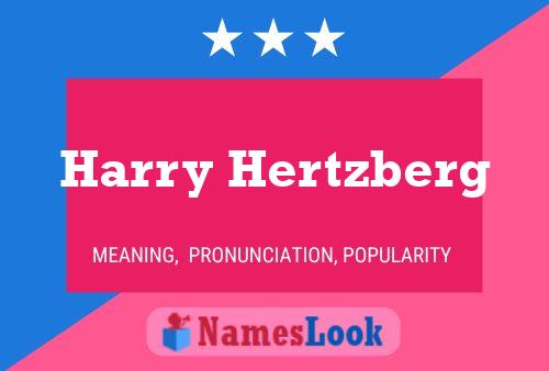 Harry Hertzberg 名字海报