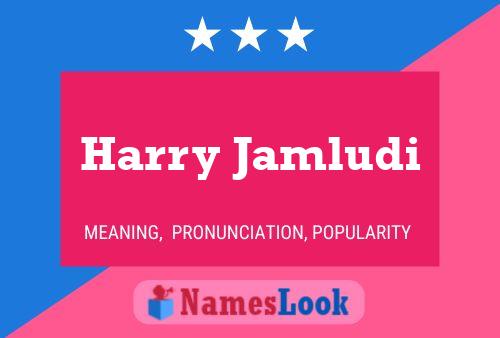 Harry Jamludi 名字海报