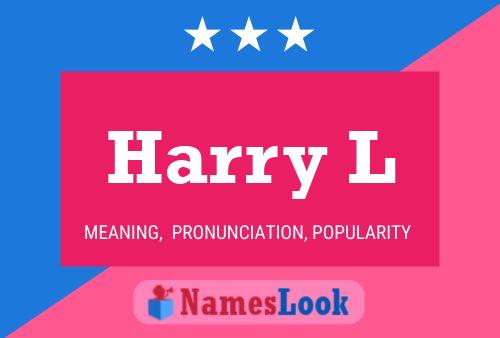 Harry L 名字海报