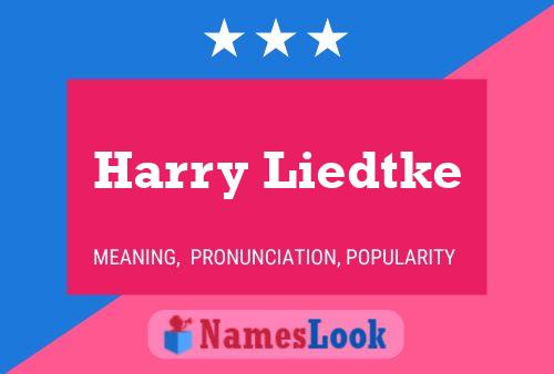 Harry Liedtke 名字海报