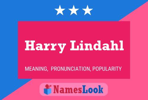 Harry Lindahl 名字海报