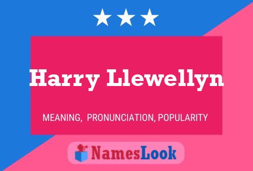 Harry Llewellyn 名字海报