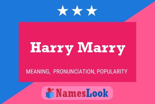 Harry Marry 名字海报