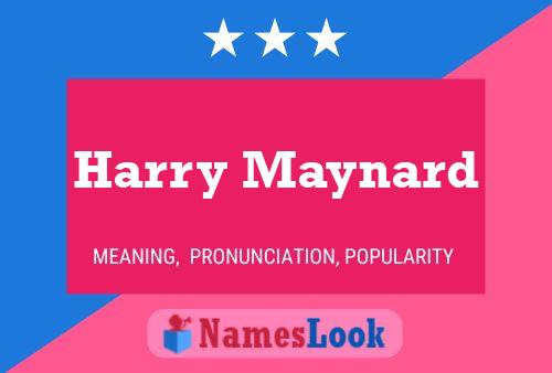 Harry Maynard 名字海报