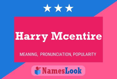 Harry Mcentire 名字海报