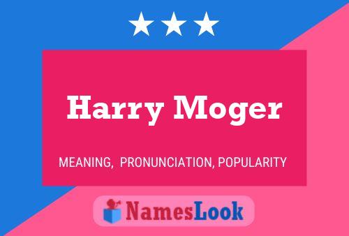 Harry Moger 名字海报