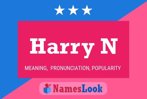 Harry N 名字海报