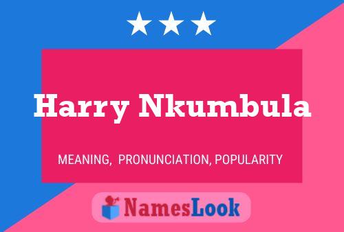 Harry Nkumbula 名字海报