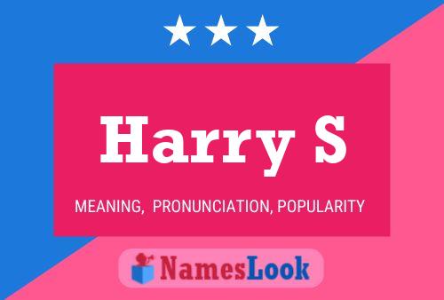 Harry S 名字海报