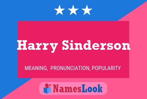 Harry Sinderson 名字海报