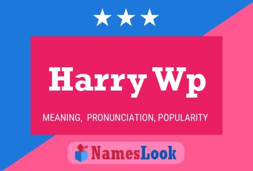 Harry Wp 名字海报