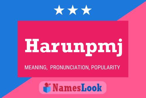 Harunpmj 名字海报