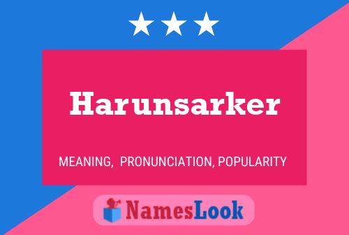 Harunsarker 名字海报