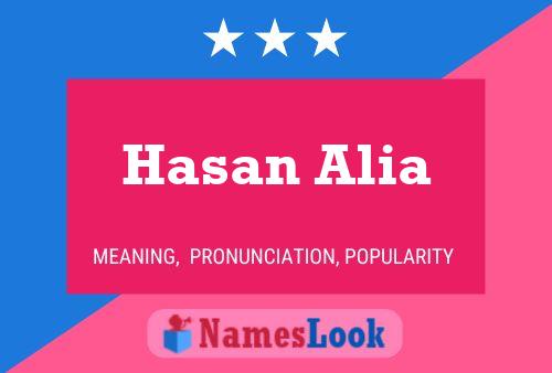 Hasan Alia 名字海报