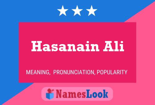 Hasanain Ali 名字海报