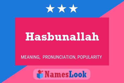 Hasbunallah 名字海报