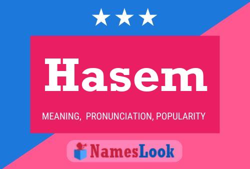 Hasem 名字海报