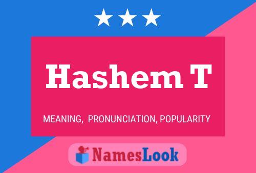 Hashem T 名字海报