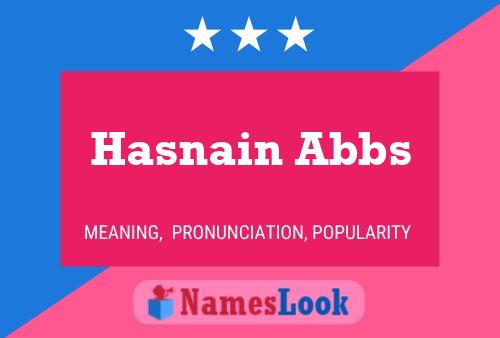 Hasnain Abbs 名字海报