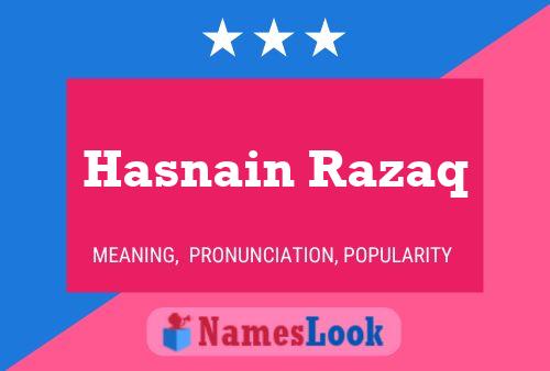 Hasnain Razaq 名字海报