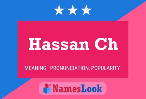 Hassan Ch 名字海报