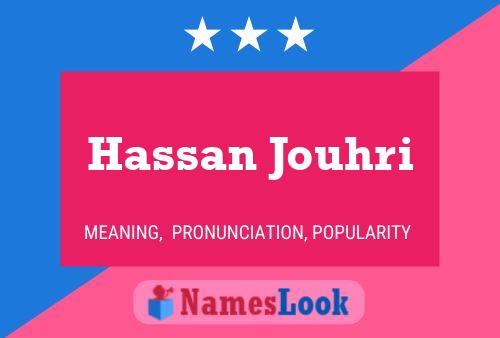 Hassan Jouhri 名字海报