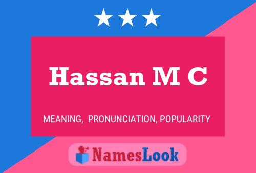 Hassan M C 名字海报