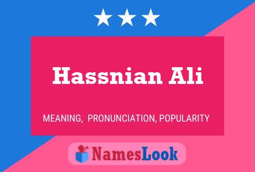 Hassnian Ali 名字海报