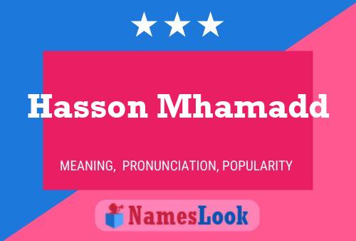 Hasson Mhamadd 名字海报