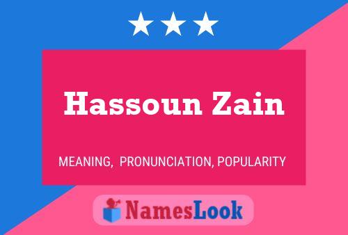 Hassoun Zain 名字海报