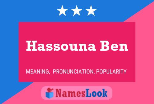 Hassouna Ben 名字海报