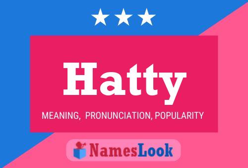 Hatty 名字海报