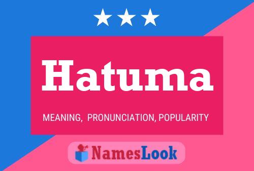 Hatuma 名字海报