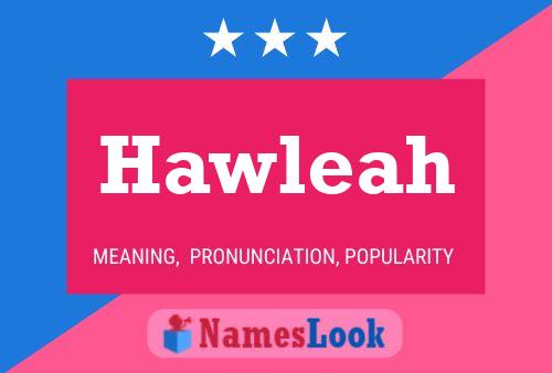 Hawleah 名字海报