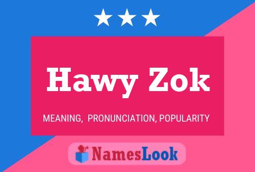 Hawy Zok 名字海报