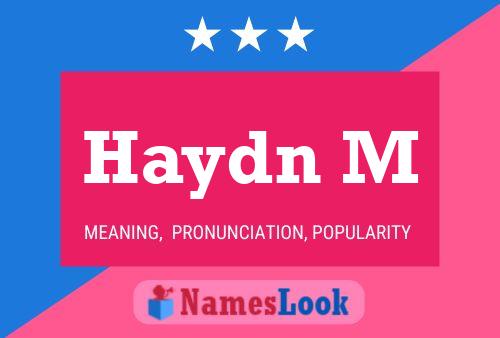 Haydn M 名字海报