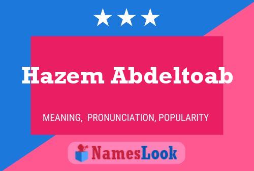 Hazem Abdeltoab 名字海报