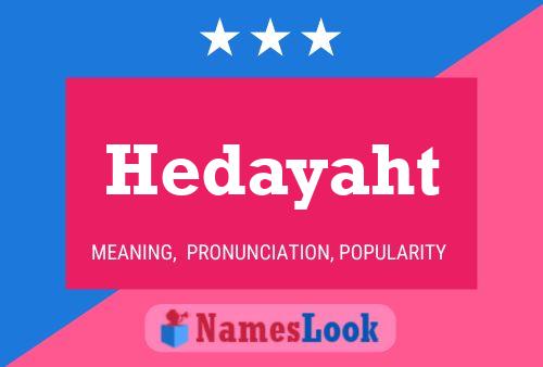 Hedayaht 名字海报