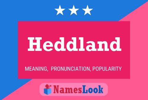 Heddland 名字海报