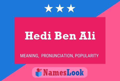 Hedi Ben Ali 名字海报