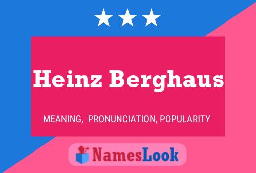 Heinz Berghaus 名字海报