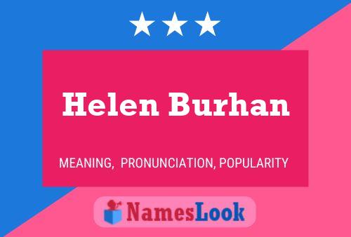 Helen Burhan 名字海报